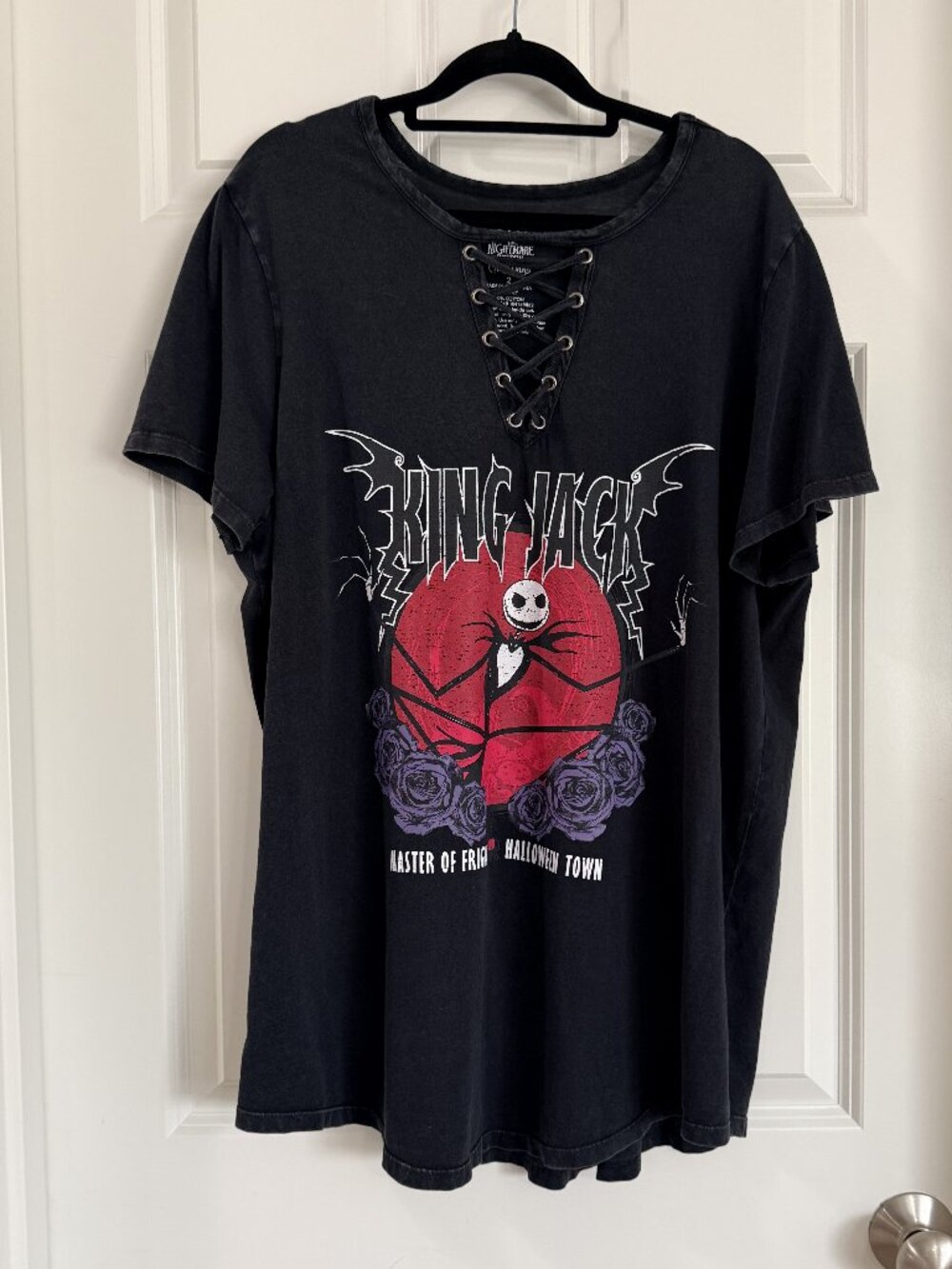 Torrid The Nightmare Before Christmas Lattice Top - Size 2XL
